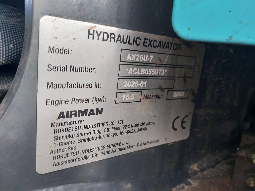 Airman AX26U-7 canopy Minigraafmachines < 7t