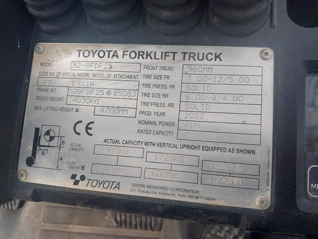 Toyota 52-8 FDF 25 Diesel heftrucks