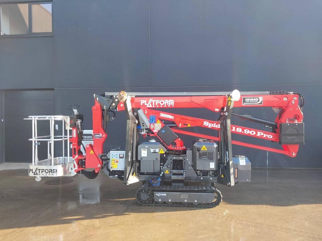 Platform Basket Spider 18.90 PRO Zelfrijdende knikarm hoogwerker
