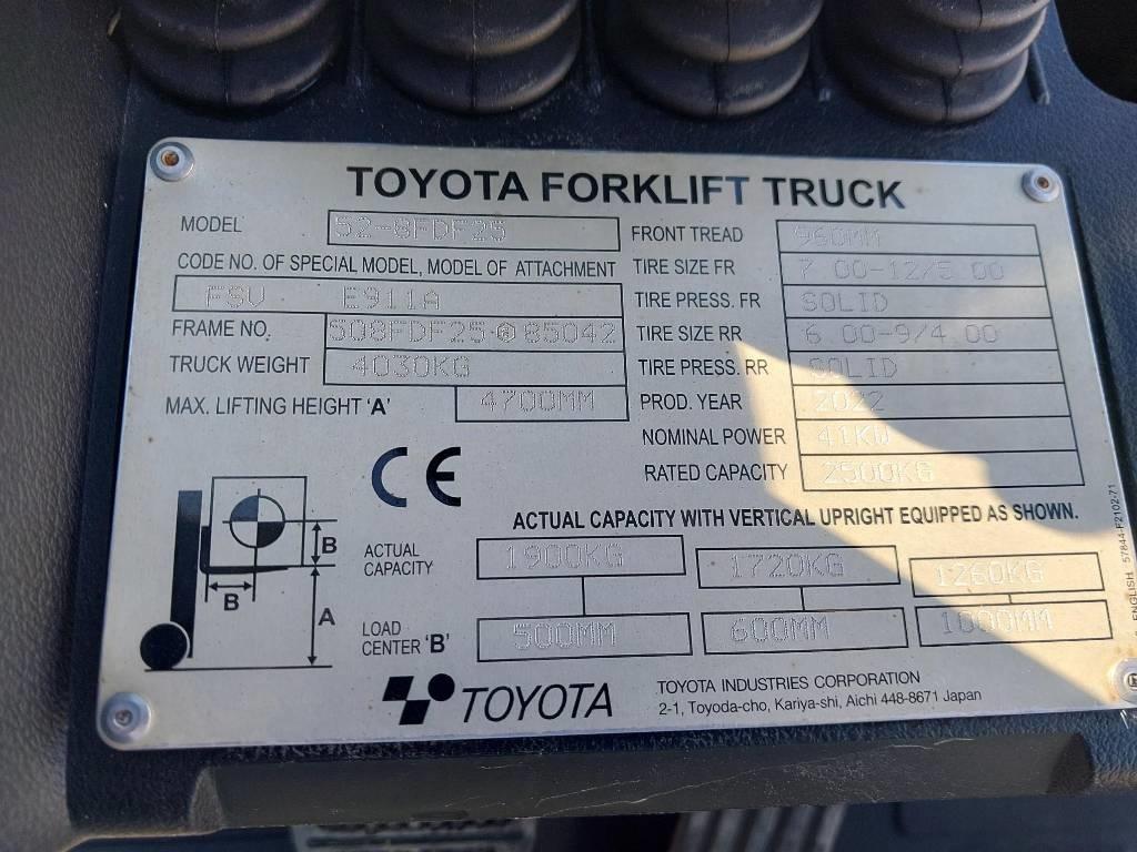 Toyota 52-8 FD F 25 Diesel heftrucks