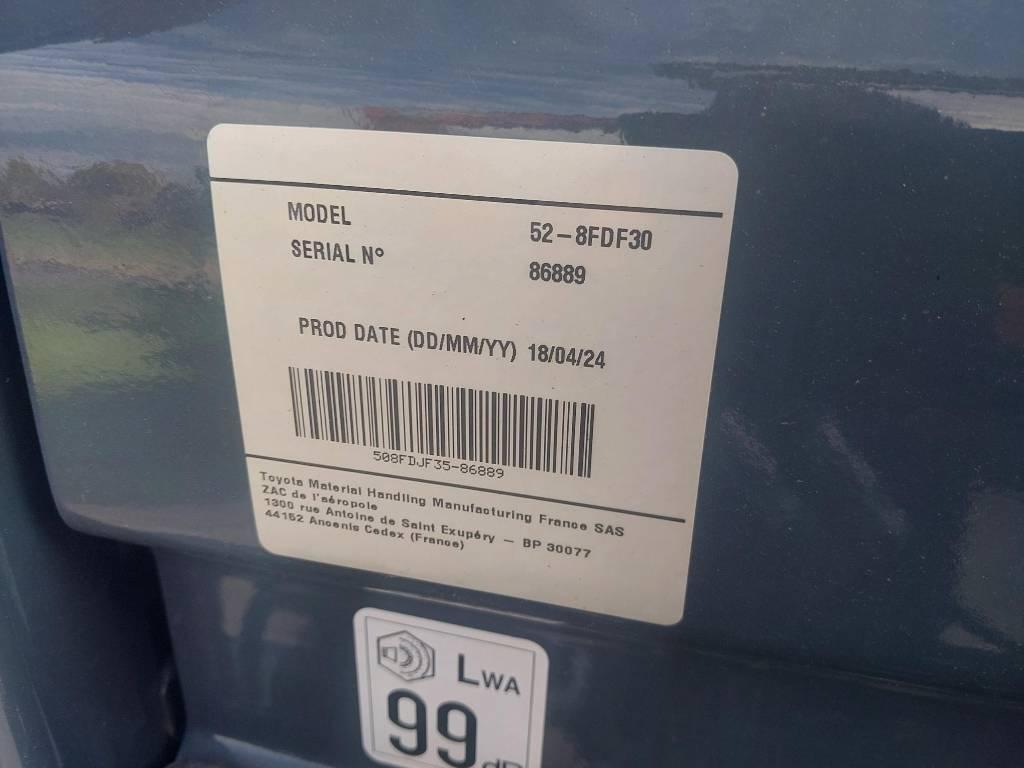 Toyota 52-8 FDF 30 Diesel heftrucks