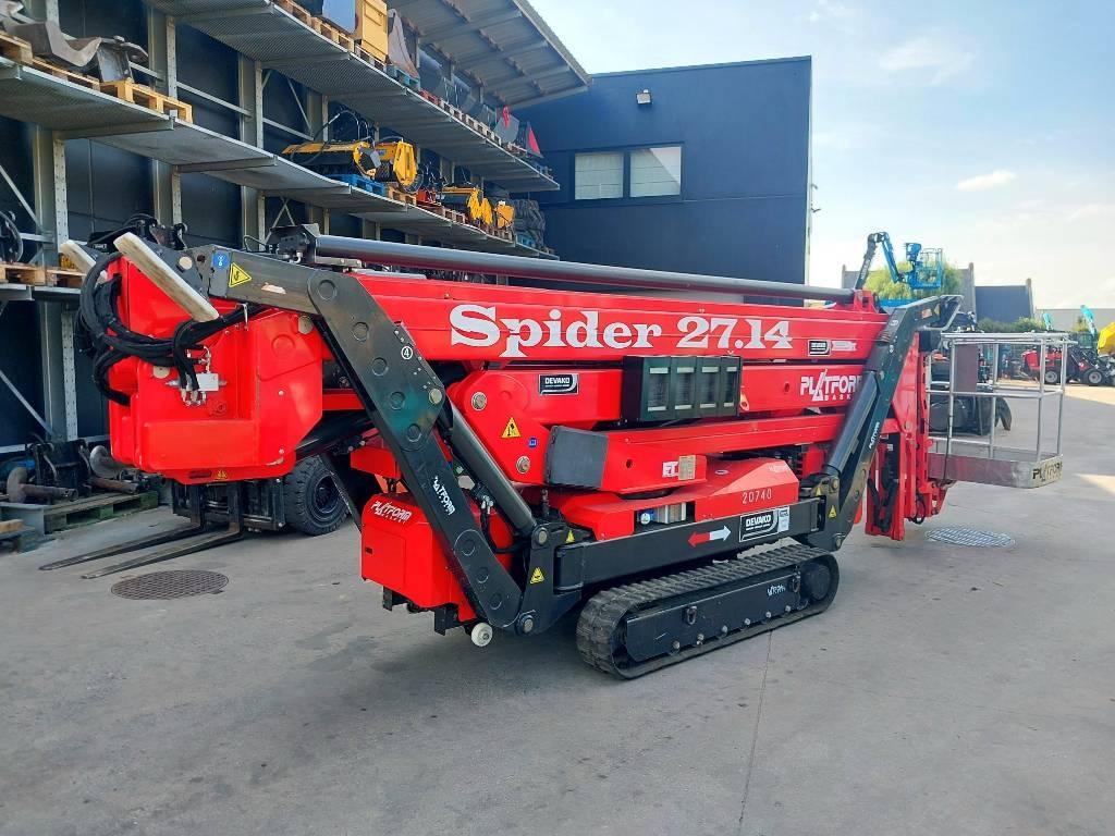 Platform Basket Spider 27.14 Zelfrijdende knikarm hoogwerker