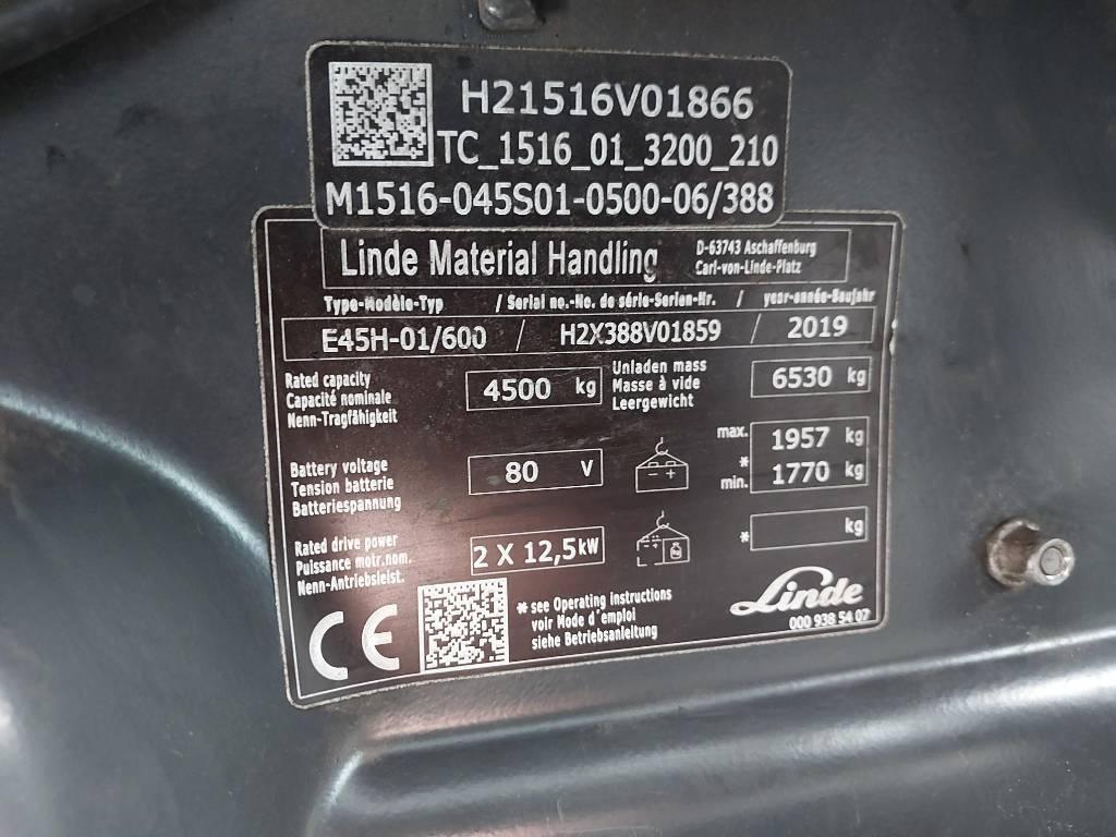 Linde E45H-01/600 (NEW battery + NEW tires) Elektrische heftrucks