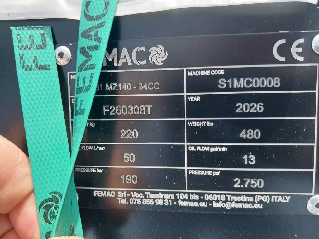 Femac S1-MZ140 klepelmaaier voor wiellader Overige componenten